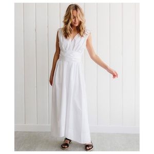 Jenni Kayne Sleeveless Kate Dress White Size Medium NWOT